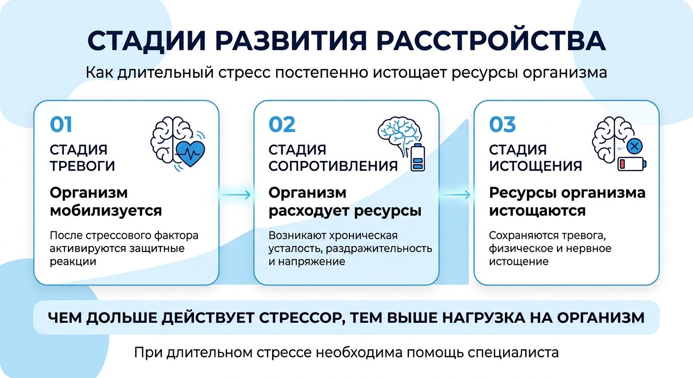 Лечение стресса в Мариинске инфографика